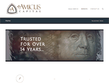 Tablet Screenshot of amicuscapitalservices.com